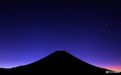 星空の富士山
