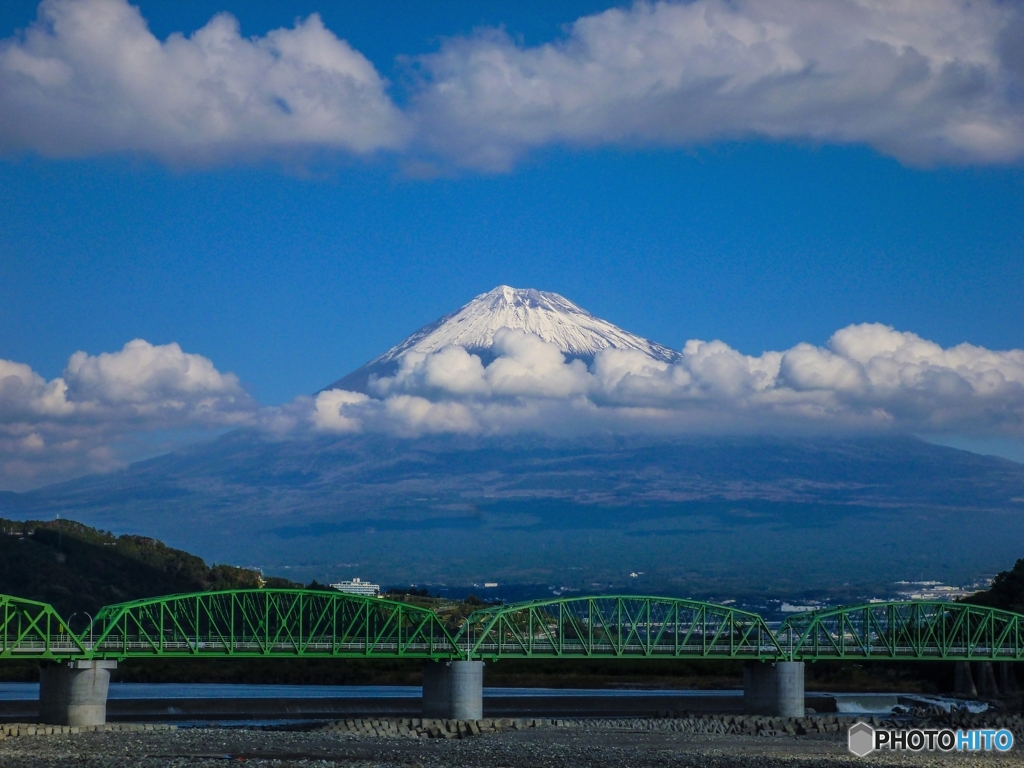 富士山と富士川橋