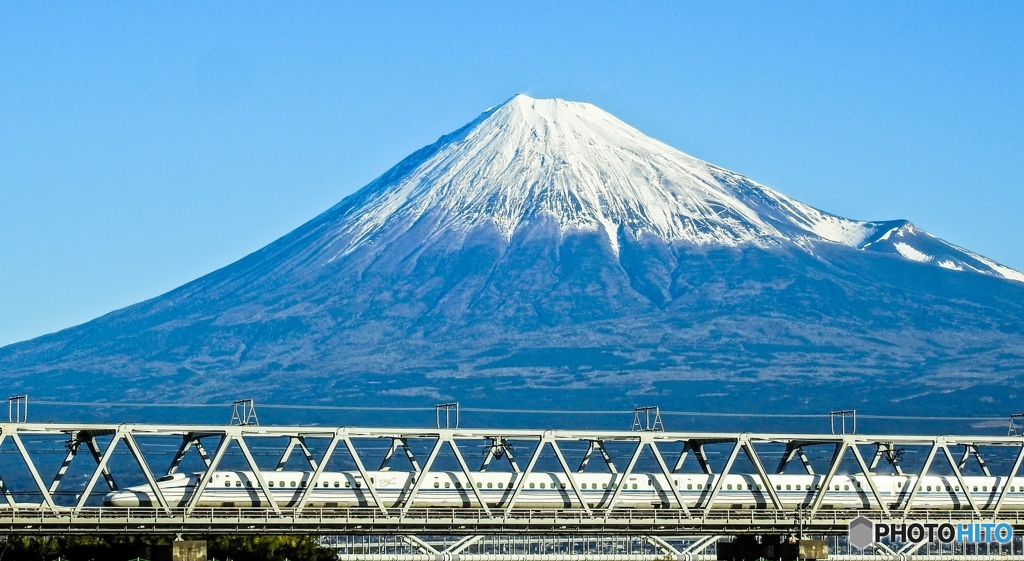富士山と新幹線