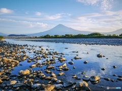 富士川と富士山