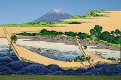 浮世絵と富士山