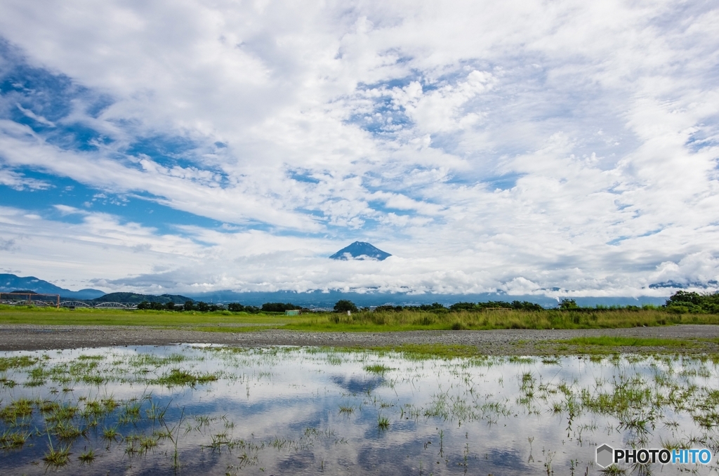 雨上がりの富士山