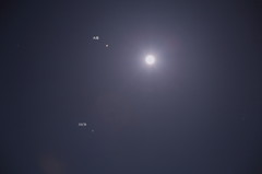 火星と月とスピカ