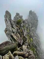 荒れた岩塊