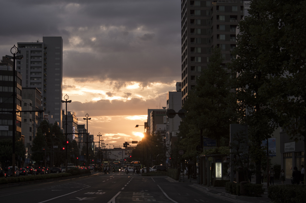 夕空の街　1