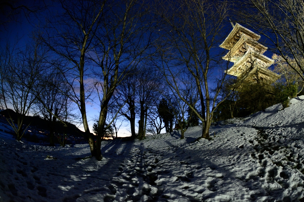 雪夜の輝き