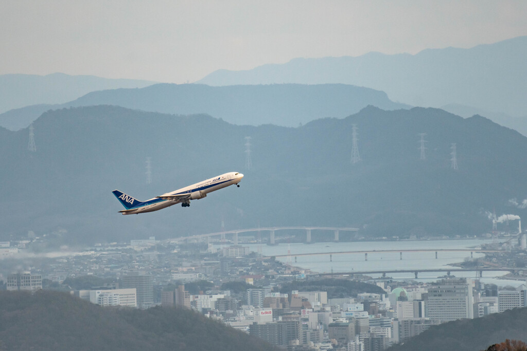 岡山空港発羽田行き