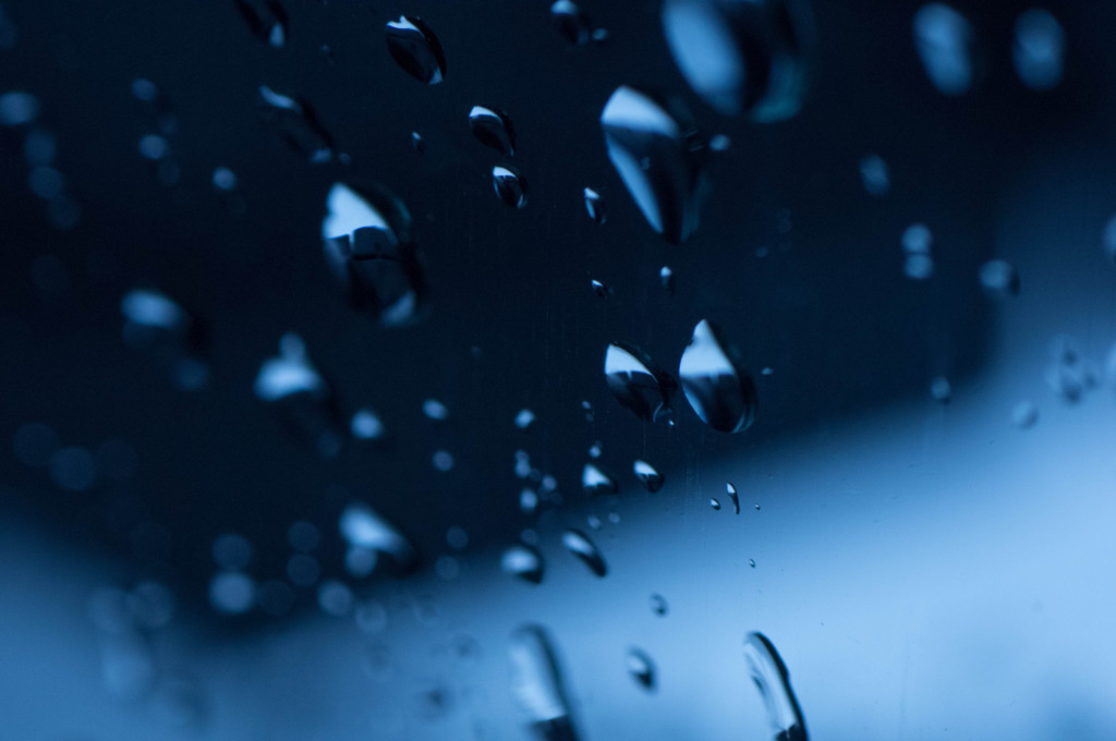 Rainy blue