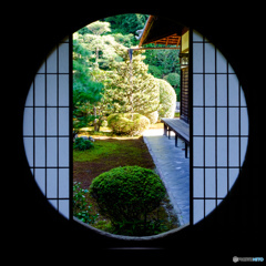 Traditional tea room window