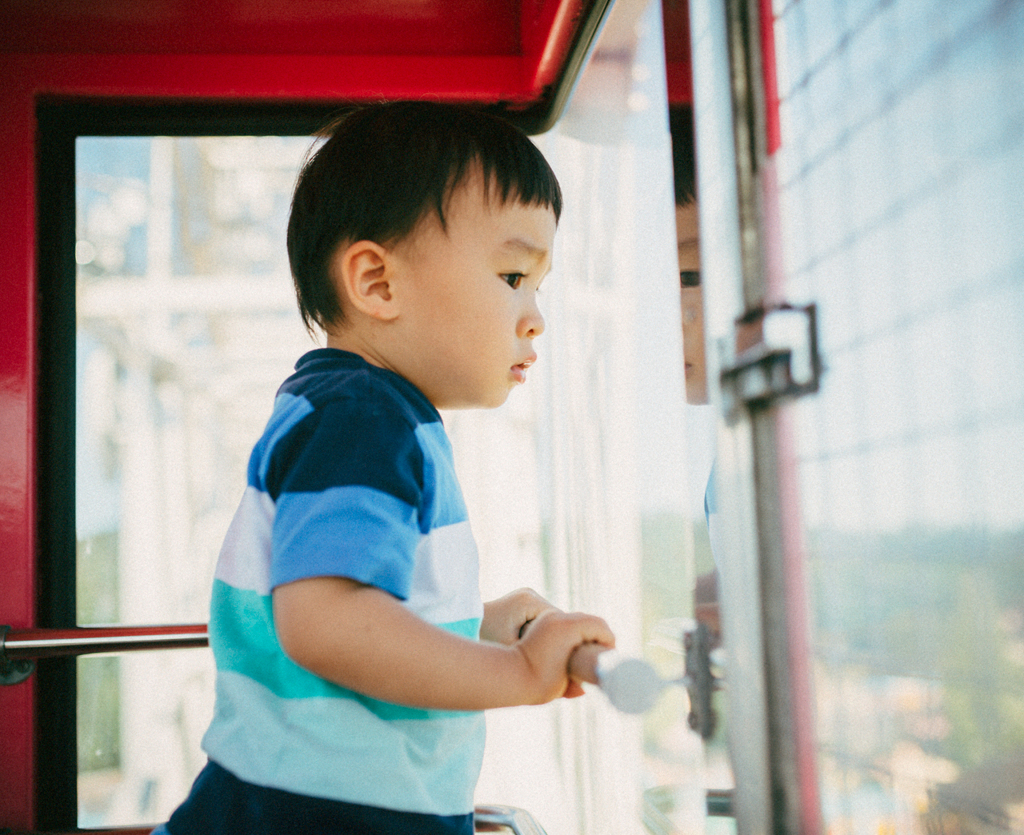 In the Ferris wheel