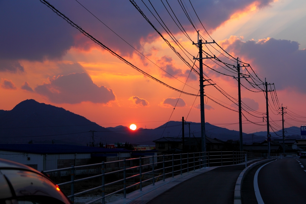 今日の帰り道！