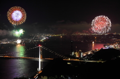 関門海峡花火大会2