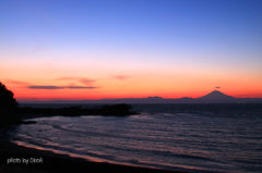 長者ヶ崎夕景