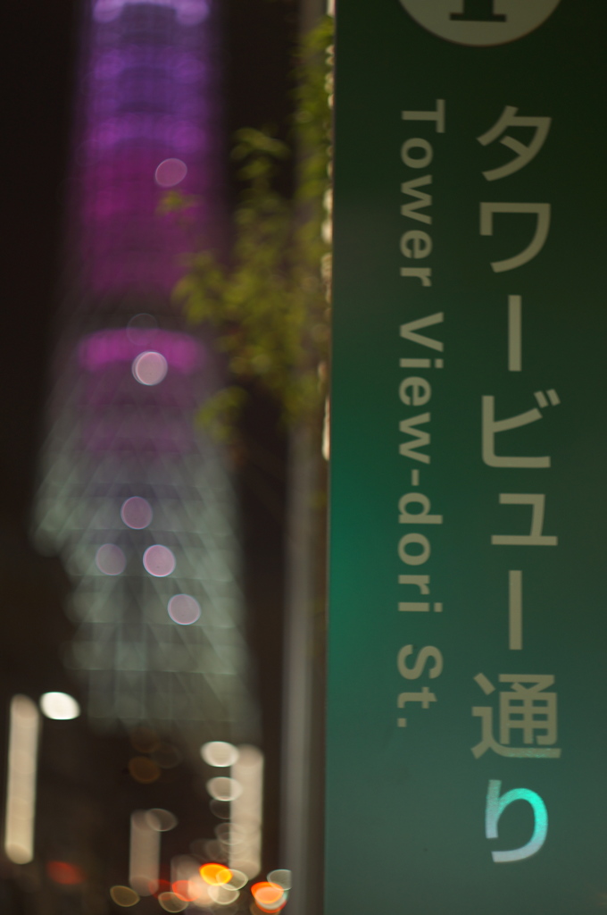タワービュー通りから