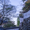 岡山城天守閣への道
