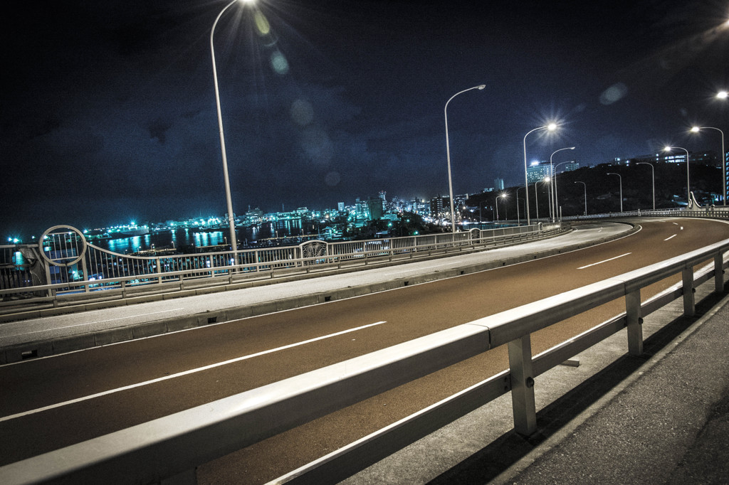 bridge in the night