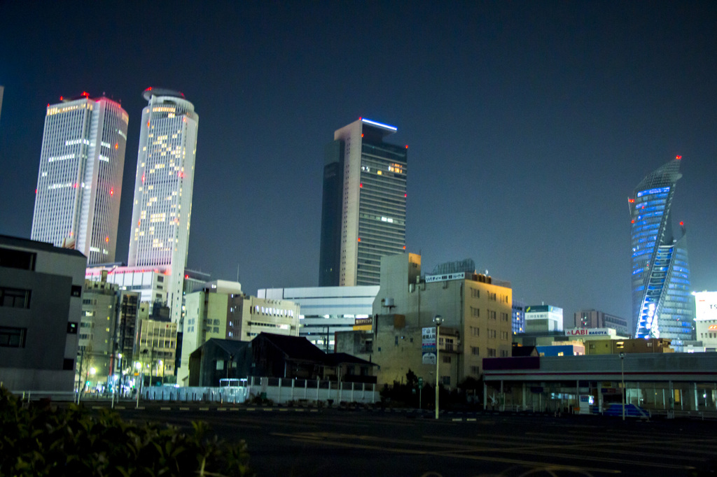 名古屋摩天楼の夜景