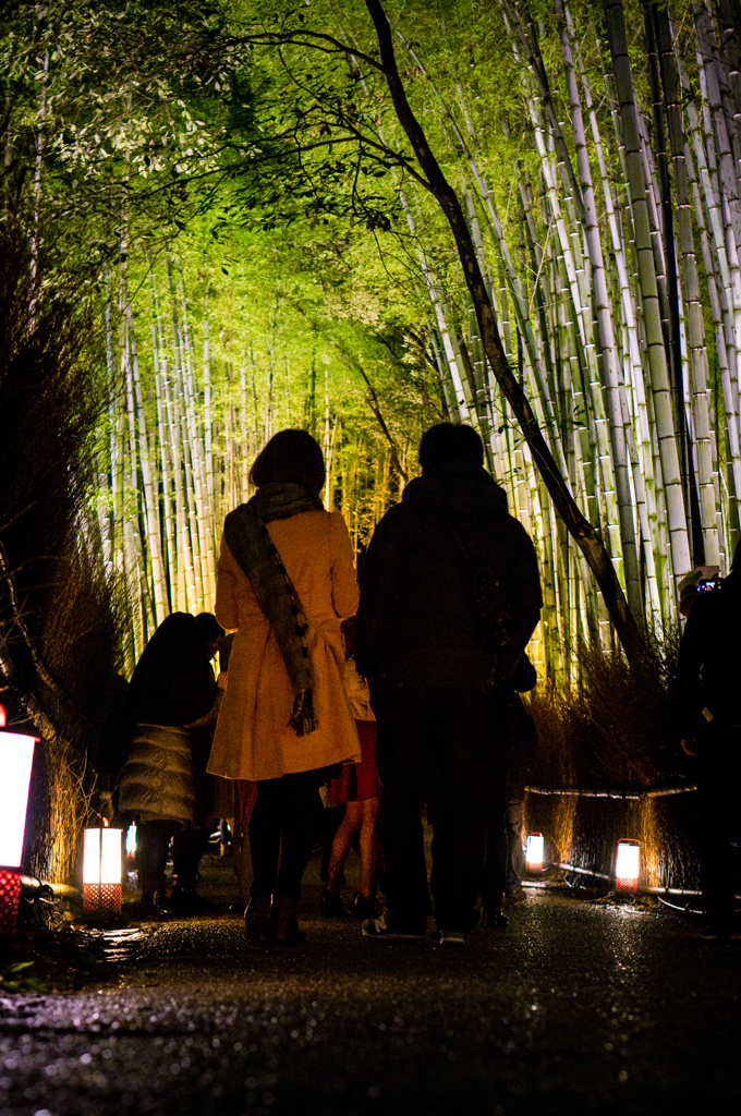 竹林の中のふたり