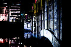 淀屋橋　夜　冬