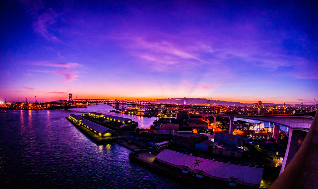 大阪　夕景