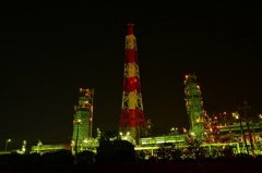 工場の夜景