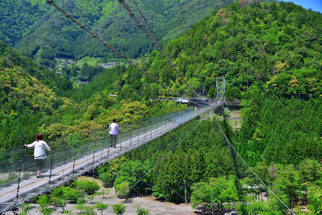 谷瀬の吊り橋