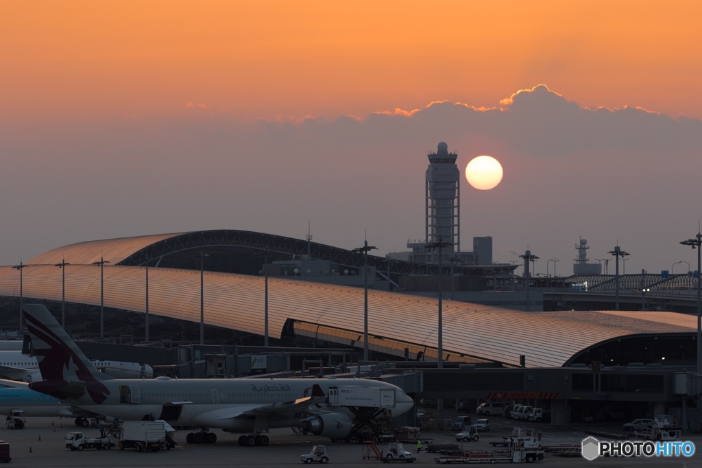関空からの夕景