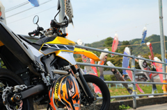 WR250Xと鯉のぼり