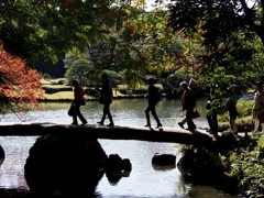 日本庭園にて