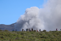 火山噴火！