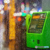 雨の日の電話ボックス