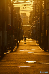 夕陽の街