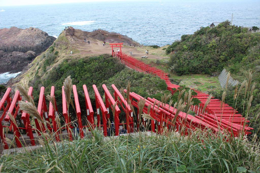 海に向かって