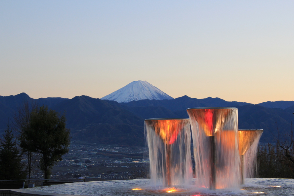 富士山に乾杯！