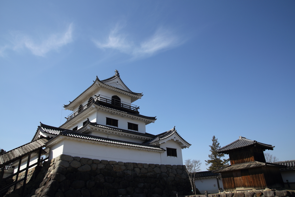 晴天の白石城