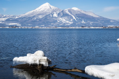 猪苗代湖と磐梯山 冬 1