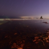 夜空と海に見惚れる。