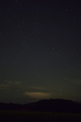 流れ星がちらり