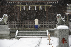 大雪参拝
