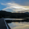 四万十川　佐田沈下橋の夕暮れ
