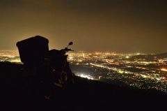 バイクと夜景