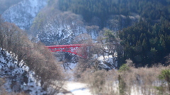赤い橋　冬