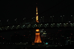東京タワーと東京湾