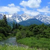 大出公園から白馬三山