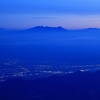 夕霞に浮かぶ八ヶ岳