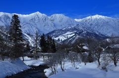 大出公園から白馬三山