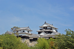 夏の松山城