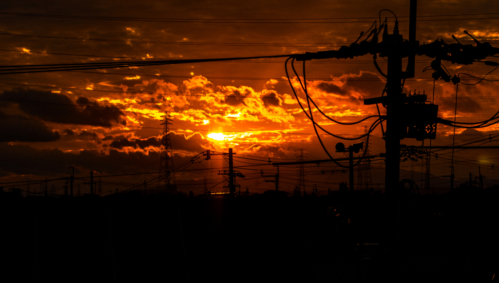 夕日