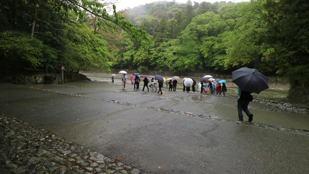 川辺なう
