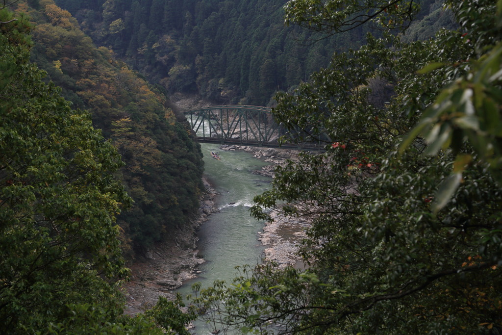 保津川下りなう